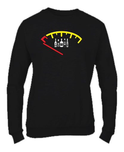 Felpa Girocollo UOMO, DONNA & BAMBIN - ALCOOL - Super vestibilità Top qualità - Social Crazy