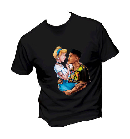 T-Shirt Uomo, Donna & Bambino - CENERENTOLA E WILLY - Maglietta Maglia Tshirt Super vestibilità Top qualità