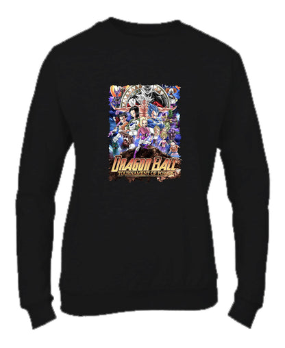 Felpa Girocollo UOMO, DONNA & BAMBIN - DRAGON BALL TORNEO DEL POTERE - Super vestibilità Top qualità