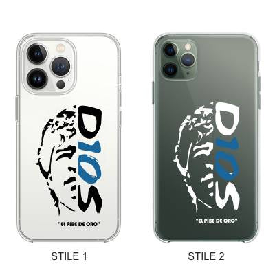 Cover Compatibile Con Tutti i Modelli iPhone - EL PIBE DE ORO - Trasparente UltraSottili AntiGraffio Antiurto Case Custodia Marca