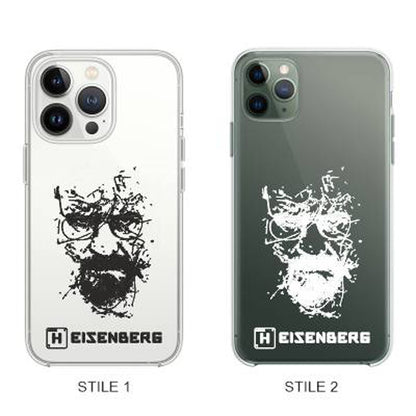 Cover Compatibile Con Tutti i Modelli iPhone - HEISENBERG - Trasparente UltraSottili AntiGraffio Antiurto Case Custodia Marca