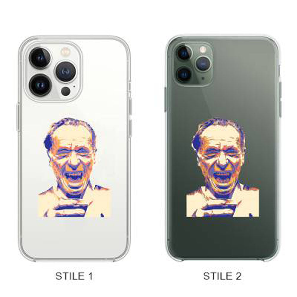 Cover Compatibile Con Tutti i Modelli iPhone - CHARLES BUKOWSKI - Trasparente UltraSottili AntiGraffio Antiurto Case Custodia Marca