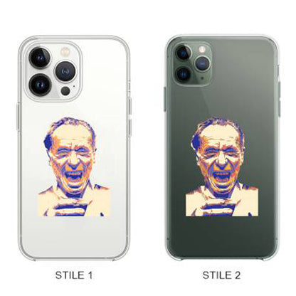 Cover Compatibile Con Tutti i Modelli iPhone - CHARLES BUKOWSKI - Trasparente UltraSottili AntiGraffio Antiurto Case Custodia Marca