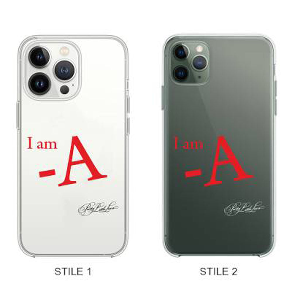 Cover Compatibile Con Tutti i Modelli iPhone - I AM -A - Trasparente UltraSottili AntiGraffio Antiurto Case Custodia Marca