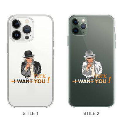 Cover Compatibile Con Tutti i Modelli iPhone - I FUCK YOU - Trasparente UltraSottili AntiGraffio Antiurto Case Custodia Marca
