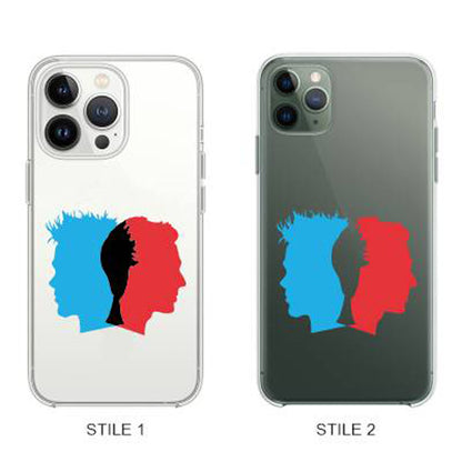 Cover Compatibile Con Tutti i Modelli iPhone - FIGHT CLUB DOUBLE FACES - Trasparente UltraSottili AntiGraffio Antiurto Case Custodia Marca