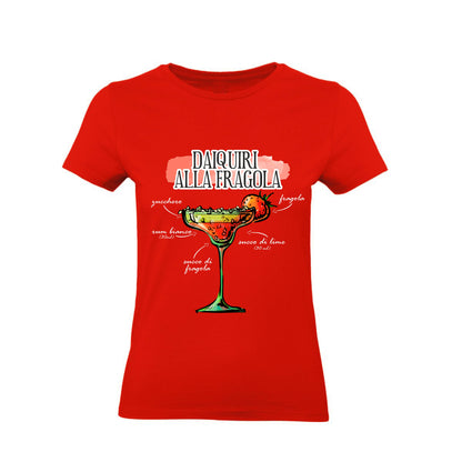 T-Shirt Uomo, Donna & Bambino - DAIQUIRI ALLA FRAGOLA - Maglietta Maglia Tshirt Super vestibilità Top qualità