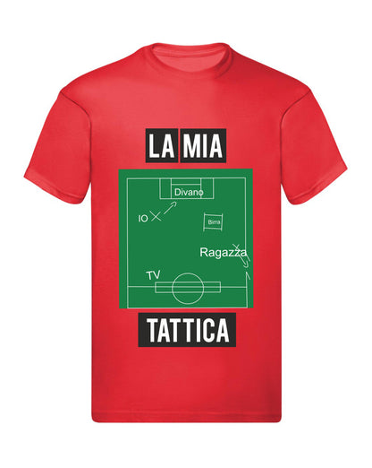 T-Shirt Uomo - LA MIA TATTICA - Maglietta Maglia Tshirt Super vestibilità Top qualità