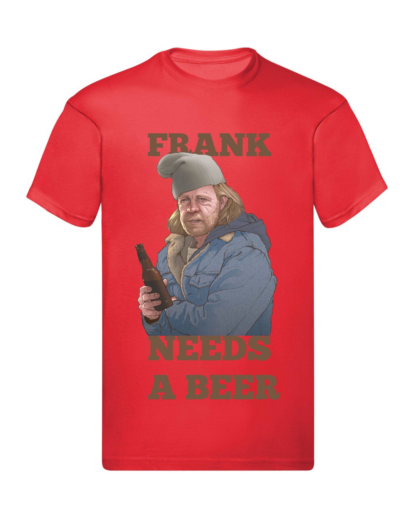 T-Shirt Uomo Donna & Bambino - NEED A BEER - SHAMELESS - Maglietta Maglia Tshirt Super vestibilità Top qualità