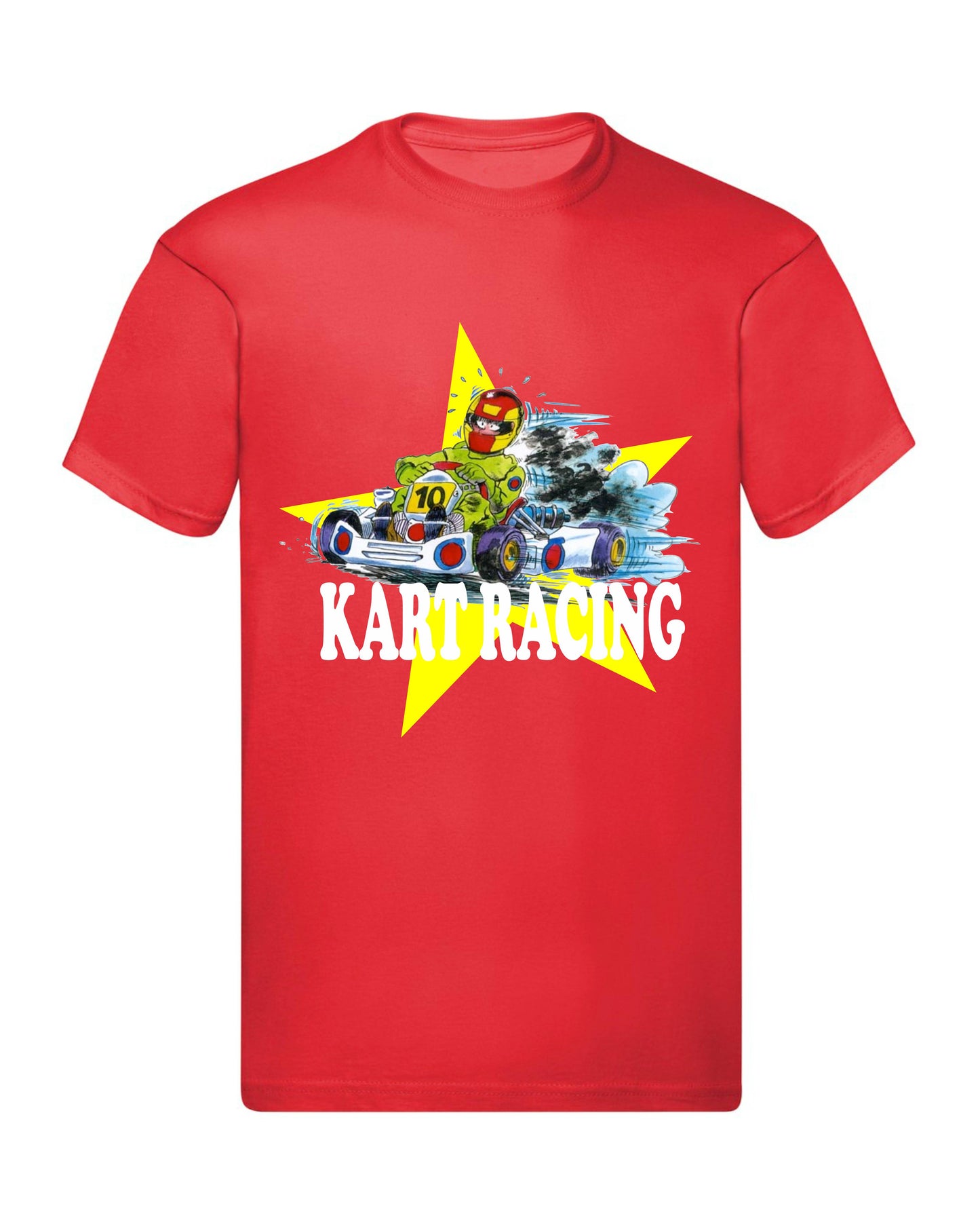 T-Shirt Uomo Donna & Bambino - KARTING RACING - Maglietta Maglia Tshirt Super vestibilità Top qualità