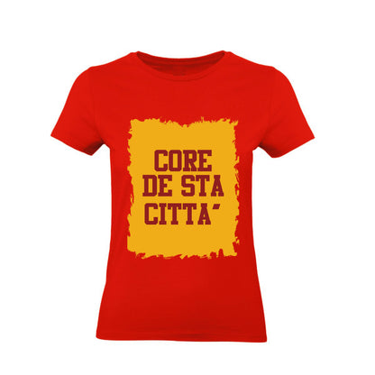 T-Shirt Uomo, Donna & Bambino - CORE DE STA CITTÀ - Maglietta Maglia Tshirt Super vestibilità Top qualità - Social Crazy