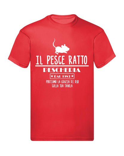 T-Shirt Uomo & Bambino - IL PESCE RATTO - Maglietta Maglia Tshirt Super vestibilità Top qualità
