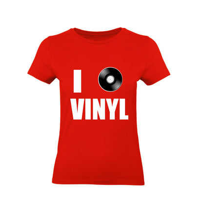 T-Shirt Uomo, Donna & Bambino - I LOVE VINYLS - Maglietta Maglia Tshirt Super vestibilità Top qualità