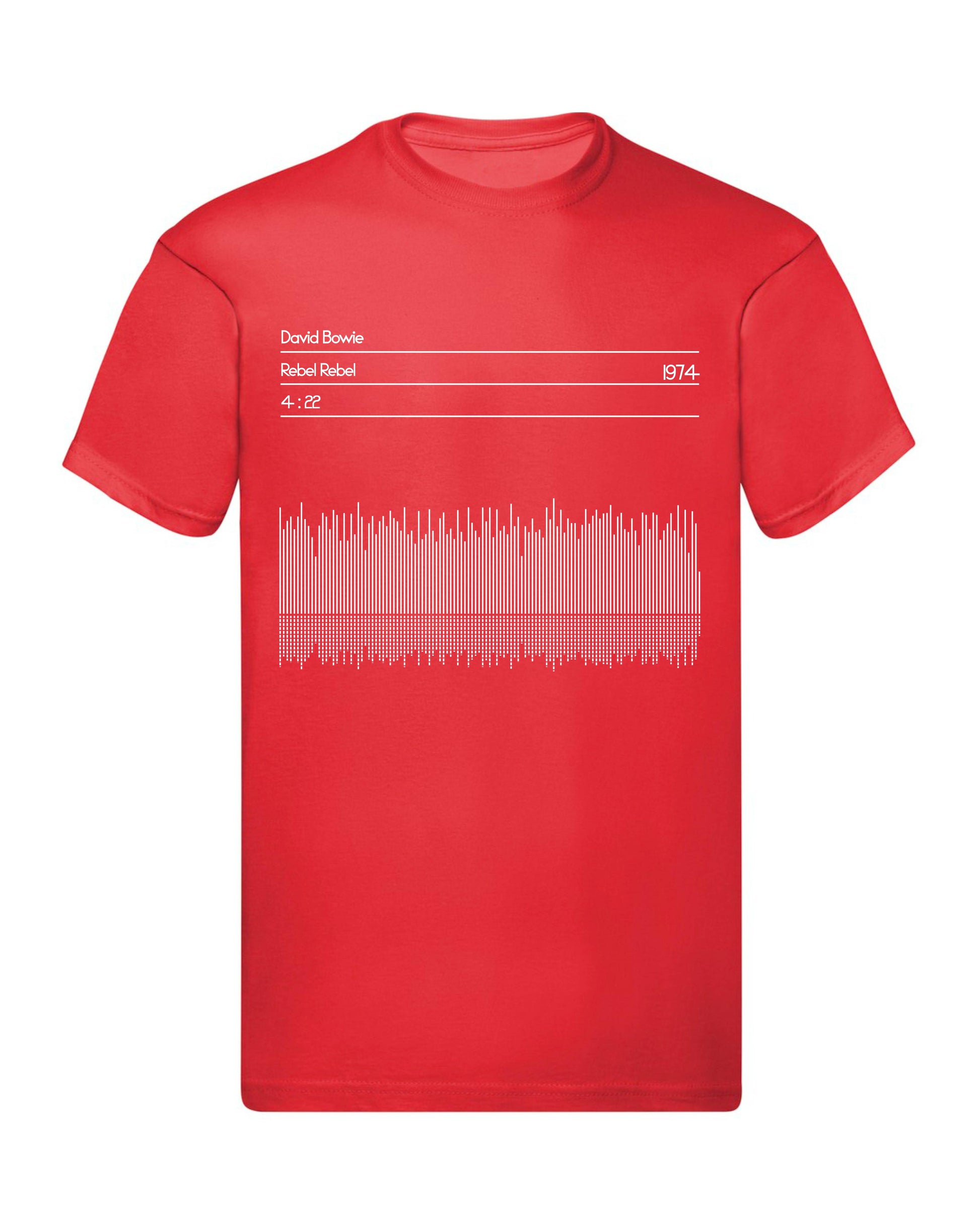 T-Shirt Uomo, Donna & Bambino - DAVID BOWIE 1974 SOUND WAWE - Maglietta Maglia Tshirt Super vestibilità Top qualità - Social Crazy