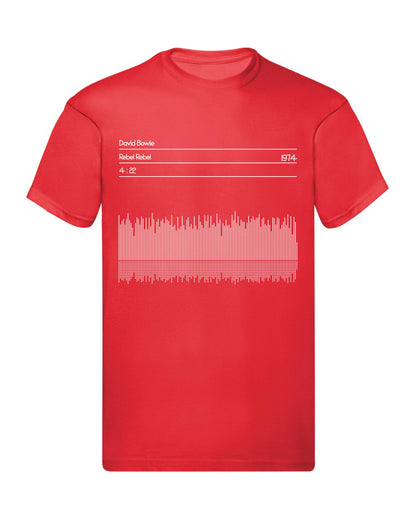 T-Shirt Uomo, Donna & Bambino - DAVID BOWIE 1974 SOUND WAWE - Maglietta Maglia Tshirt Super vestibilità Top qualità - Social Crazy