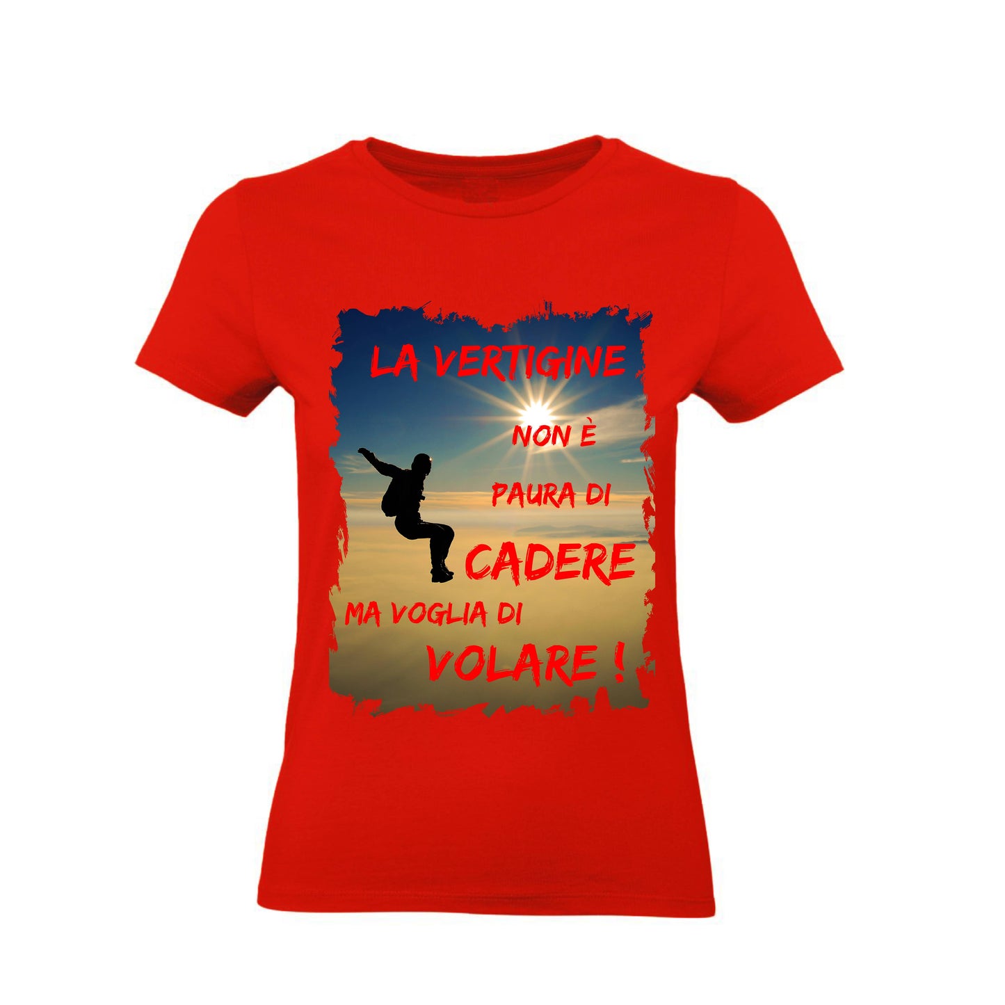 T-Shirt Uomo Donna & Bambino - LA VERTIGINE NON È PAURA DI CADERE - Maglietta Maglia Tshirt Super vestibilità Top qualità