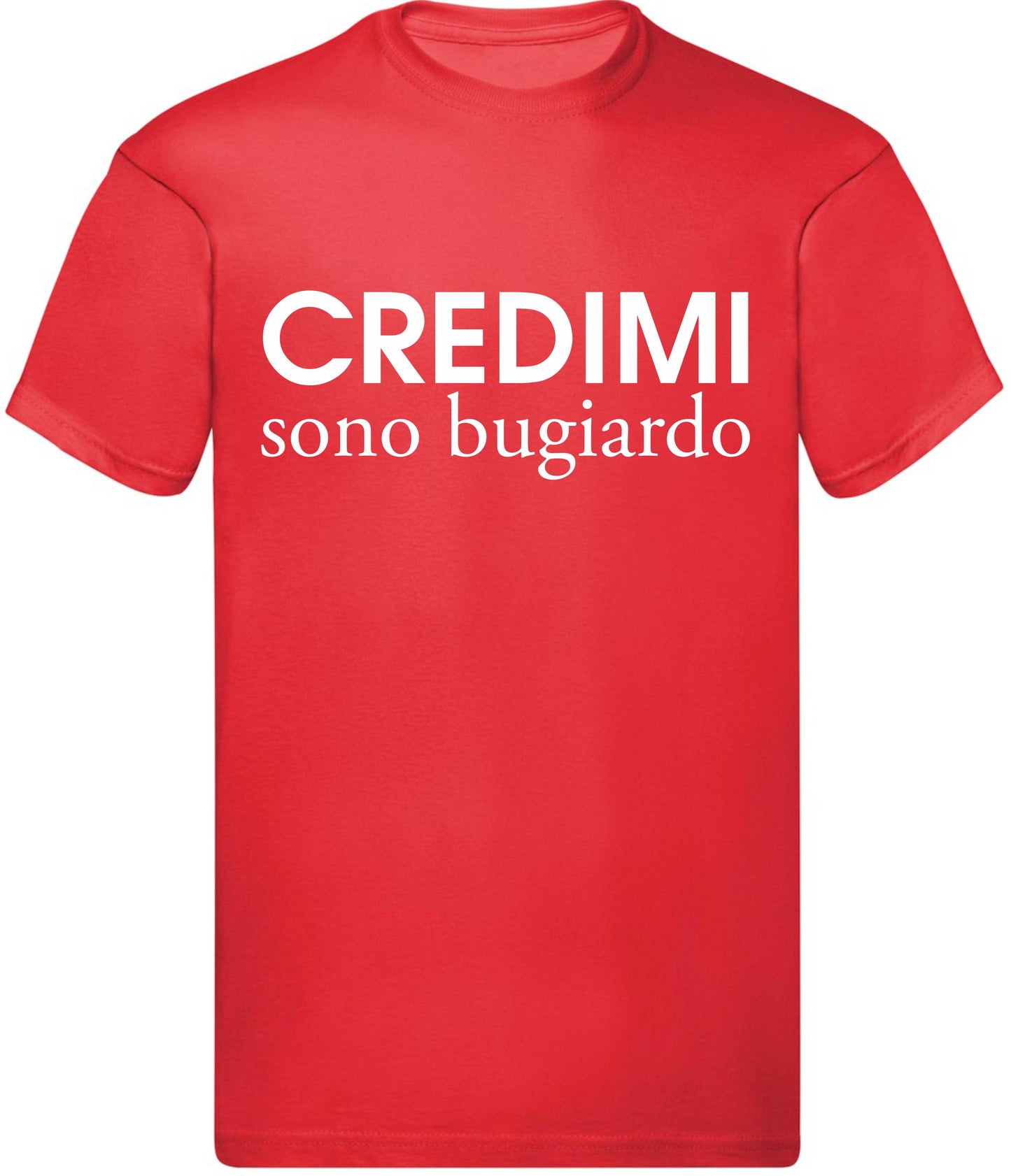 T-Shirt Uomo, Donna & Bambino - CREDIMI SONO BUGIARD - Maglietta Maglia Tshirt Super vestibilità Top qualità