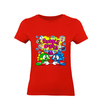 T-Shirt Uomo, Donna & Bambino - BUBBLE BOBBLE - Maglietta Maglia Tshirt Super vestibilità Top qualità