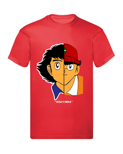 T-Shirt Uomo & Bambino - HOLLY E BENJI FACE - Maglietta Maglia Tshirt Super vestibilità Top qualità