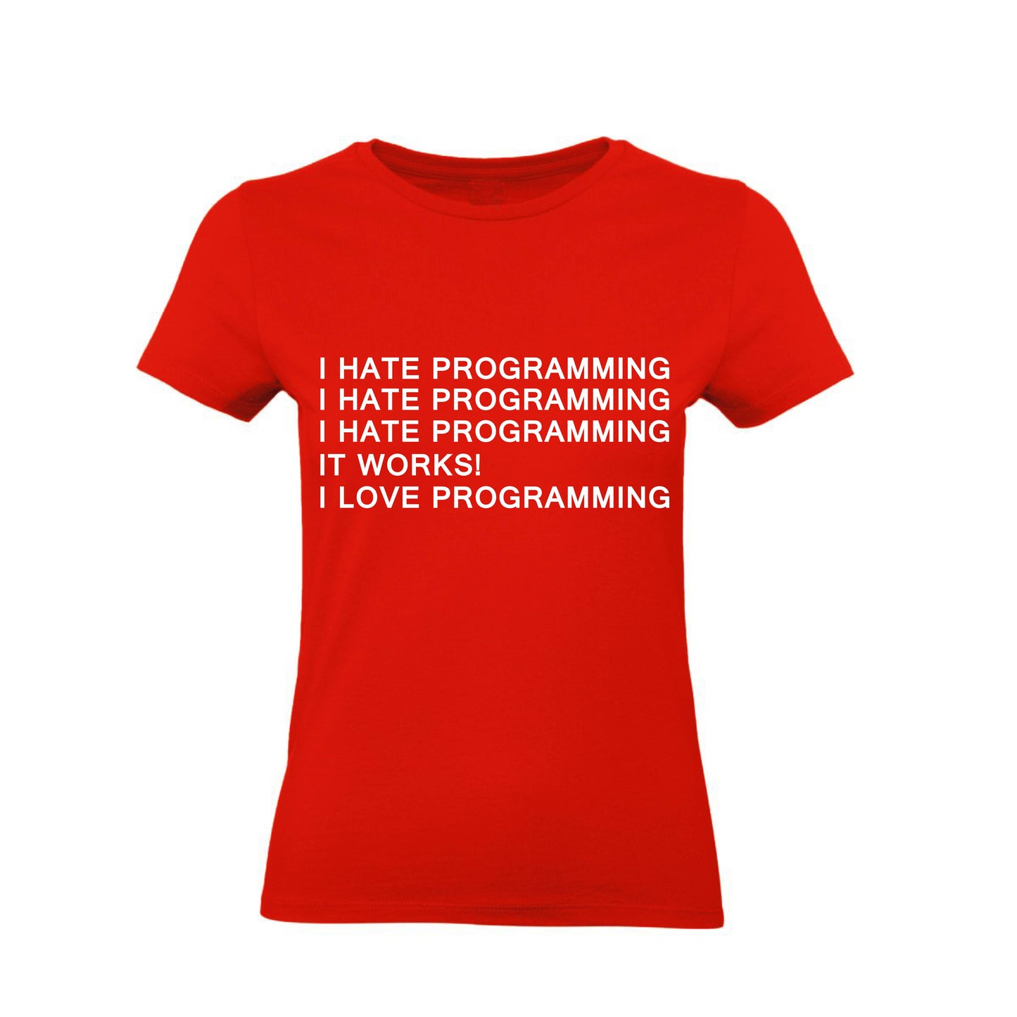 T-Shirt Uomo, Donna & Bambino - I HATE PROGRAMMING - Maglietta Maglia Tshirt Super vestibilità Top qualità - Social Crazy