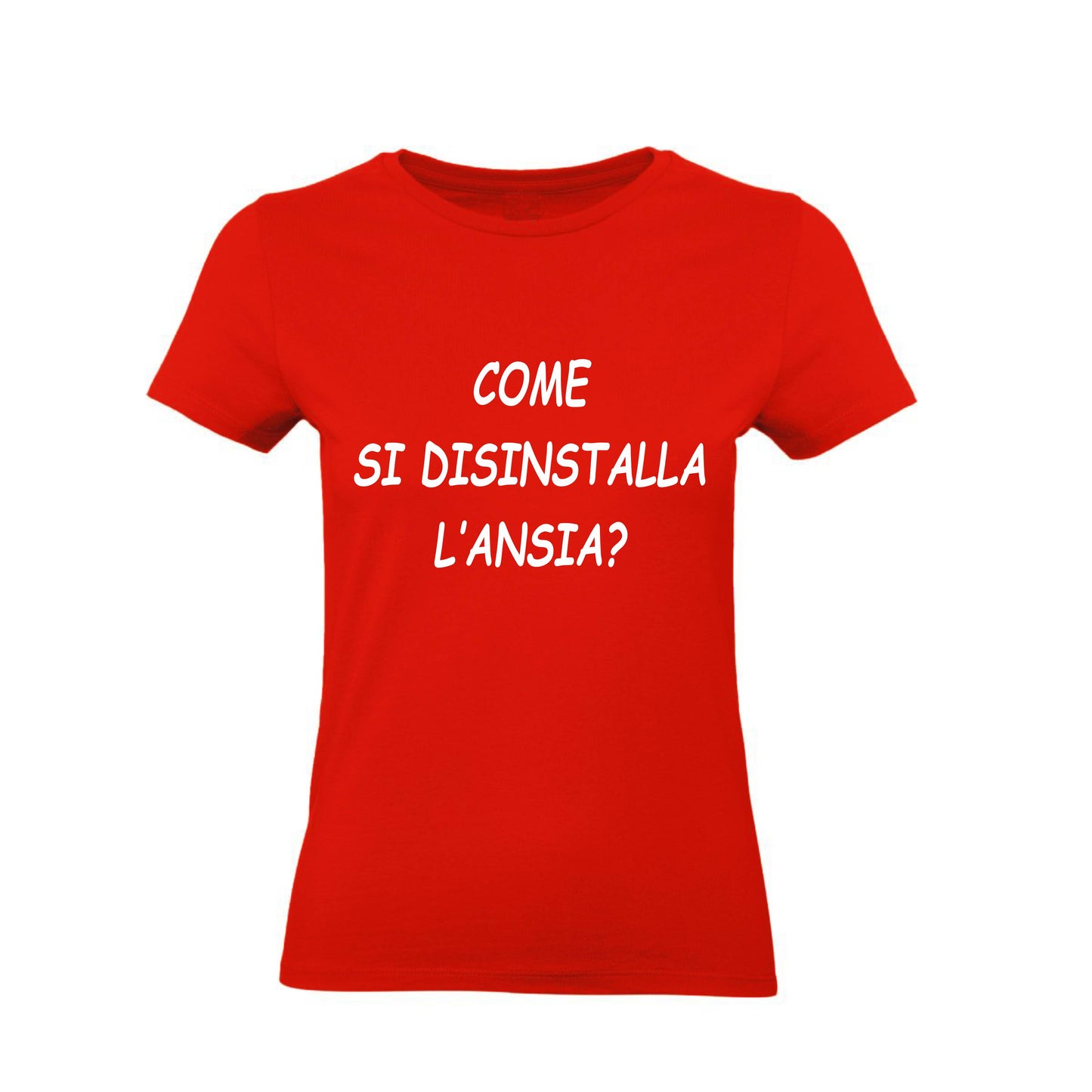 T-Shirt Uomo, Donna & Bambino - COME SI DISINSTALLA L'ANSIA - Maglietta Maglia Tshirt Super vestibilità Top qualità