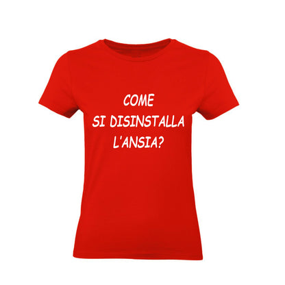 T-Shirt Uomo, Donna & Bambino - COME SI DISINSTALLA L'ANSIA - Maglietta Maglia Tshirt Super vestibilità Top qualità