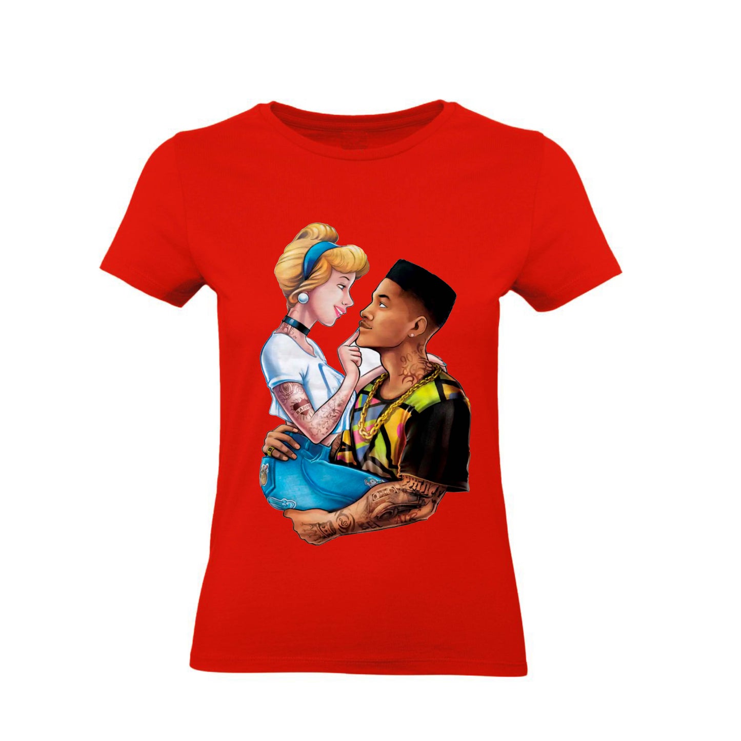 T-Shirt Uomo, Donna & Bambino - CENERENTOLA E WILLY - Maglietta Maglia Tshirt Super vestibilità Top qualità