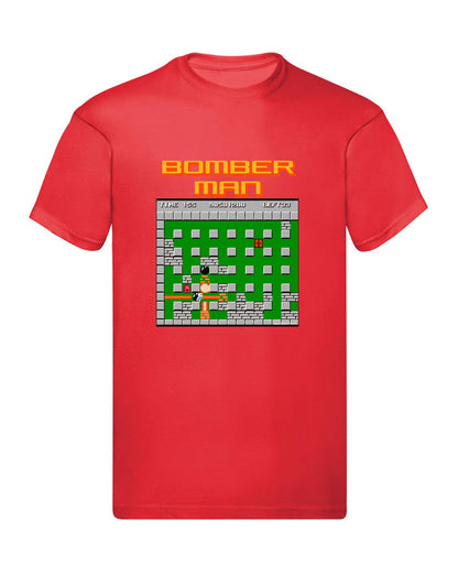 T-Shirt Uomo, Donna & Bambino - BOMBERMAN RETRÒ - Maglietta Maglia Tshirt Super vestibilità Top qualità