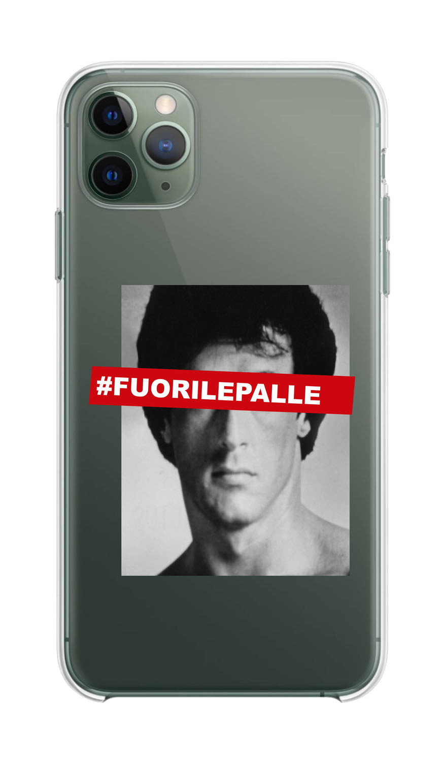 Cover Compatibile Con Tutti i Modelli iPhone - FUORI LE PALLE - Trasparente UltraSottili AntiGraffio Antiurto Case Custodia Marca