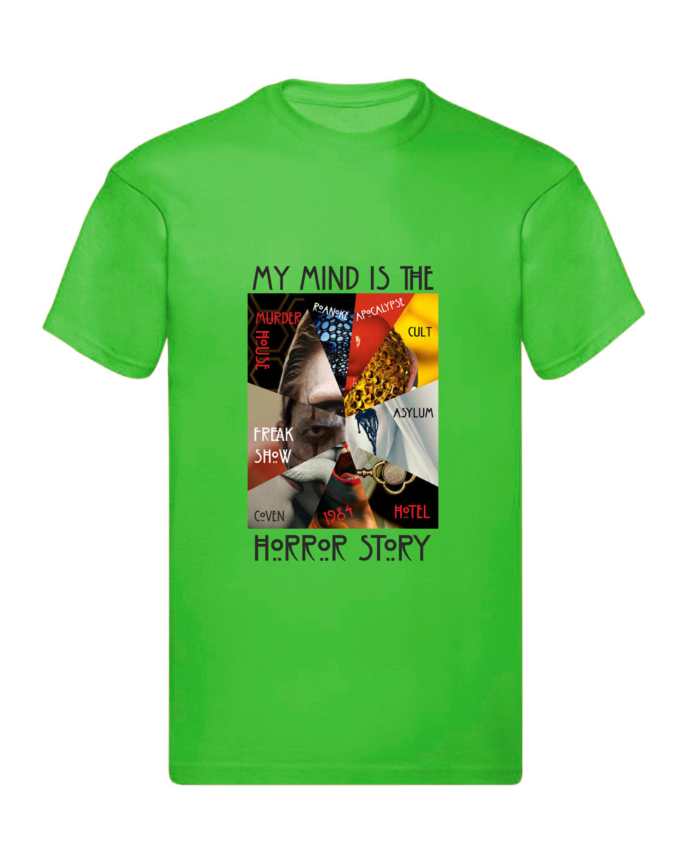 T-Shirt Uomo Donna & Bambino - MY MIND IS THE HORROR STORY  - Maglietta Maglia Tshirt Super vestibilità Top qualità