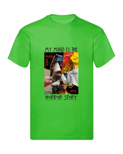 T-Shirt Uomo Donna & Bambino - MY MIND IS THE HORROR STORY  - Maglietta Maglia Tshirt Super vestibilità Top qualità