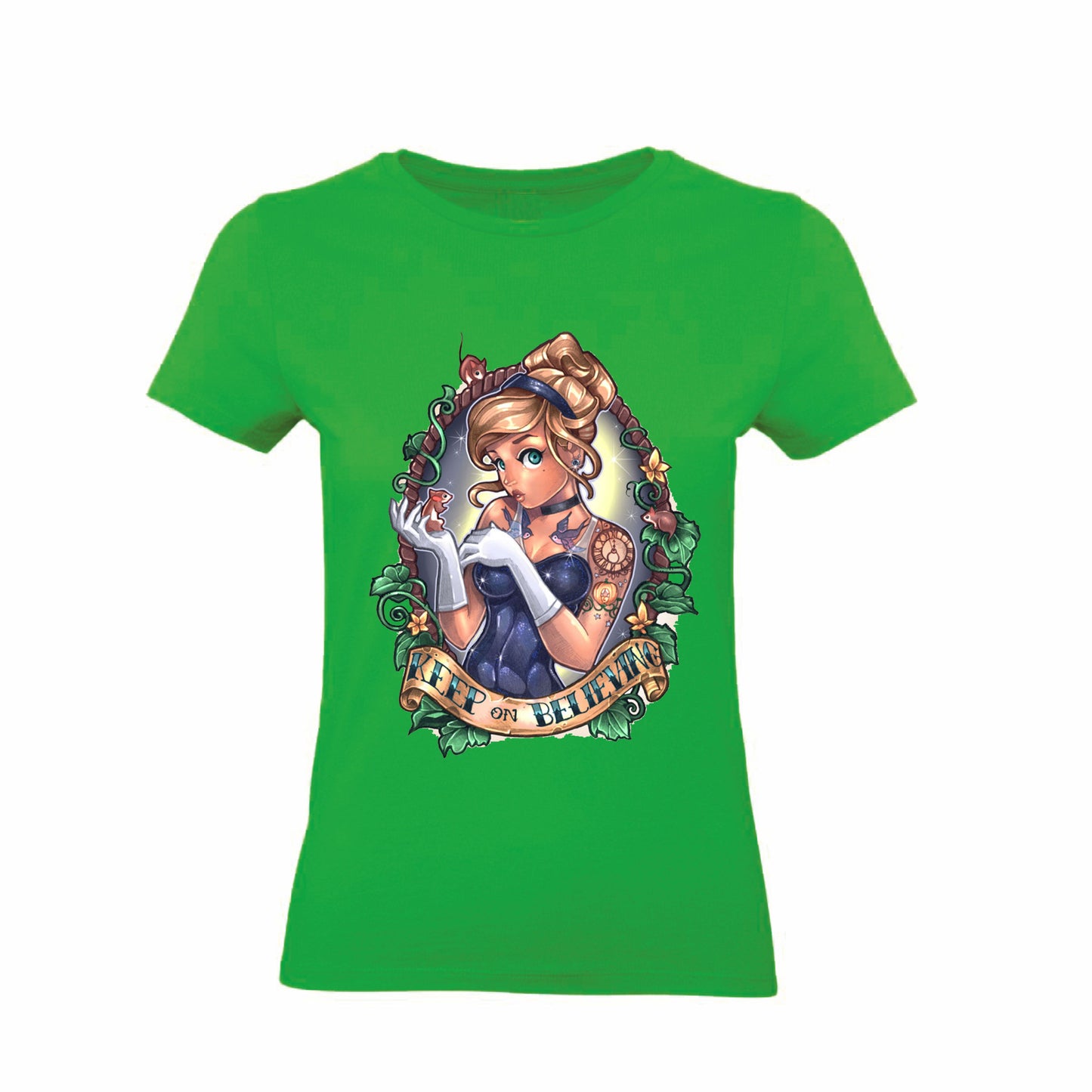 T-Shirt Donna & Bambino - CENERENTOLA TATUATA - Maglietta Maglia Tshirt Super vestibilità Top qualità (copia)