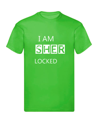 T-Shirt Uomo, Donna & Bambino - I AM SHERLOCKED  - Maglietta Maglia Tshirt Super vestibilità Top qualità