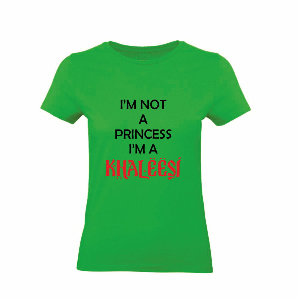 T-Shirt Uomo & Bambino - I'M NOT A PRINCESS I'M A KHALEESI - Maglietta Maglia Tshirt Super vestibilità Top qualità