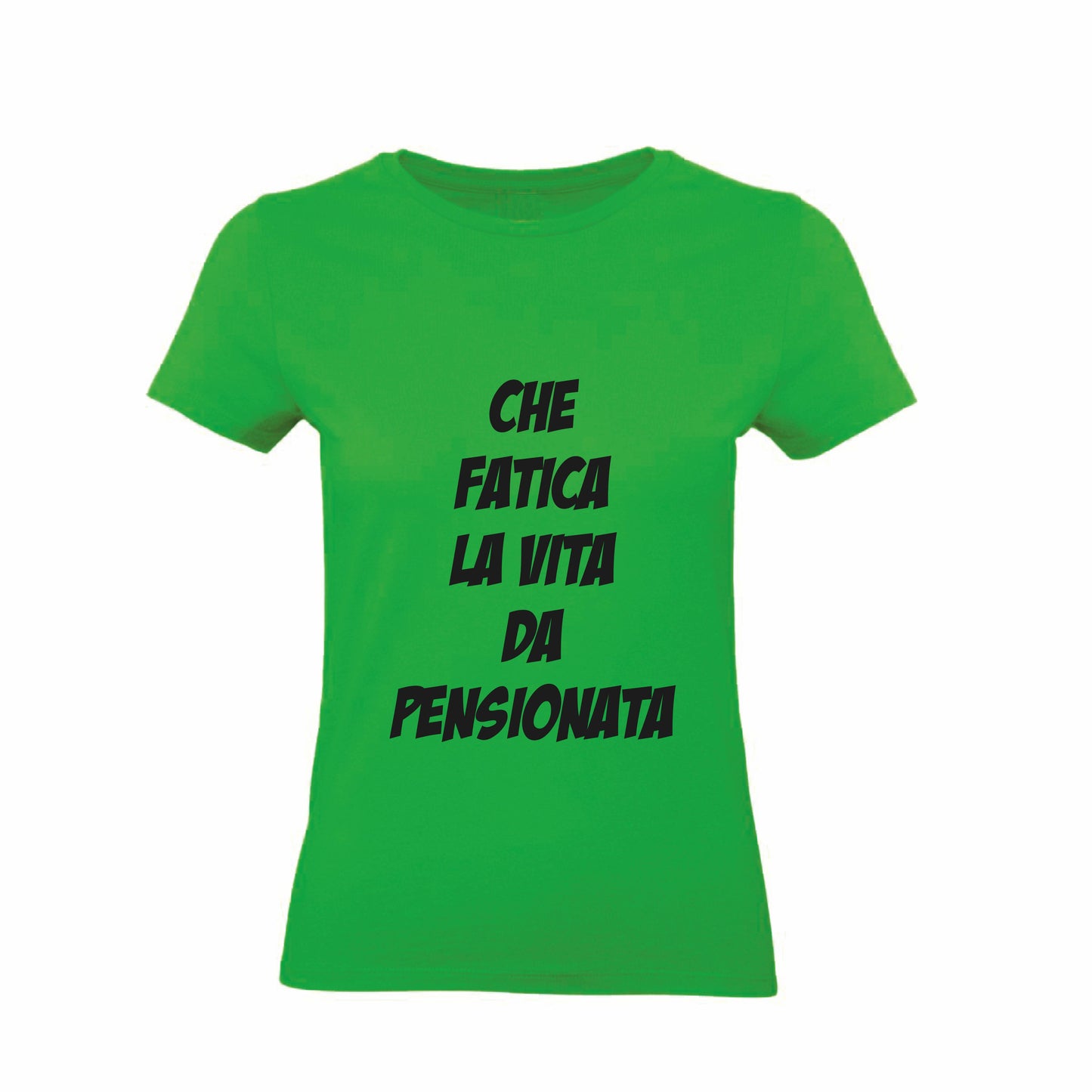 T-Shirt Uomo, Donna - CHE FATICA LA VITA DA PENSIONAT - Maglietta Maglia Tshirt Super vestibilità Top qualità