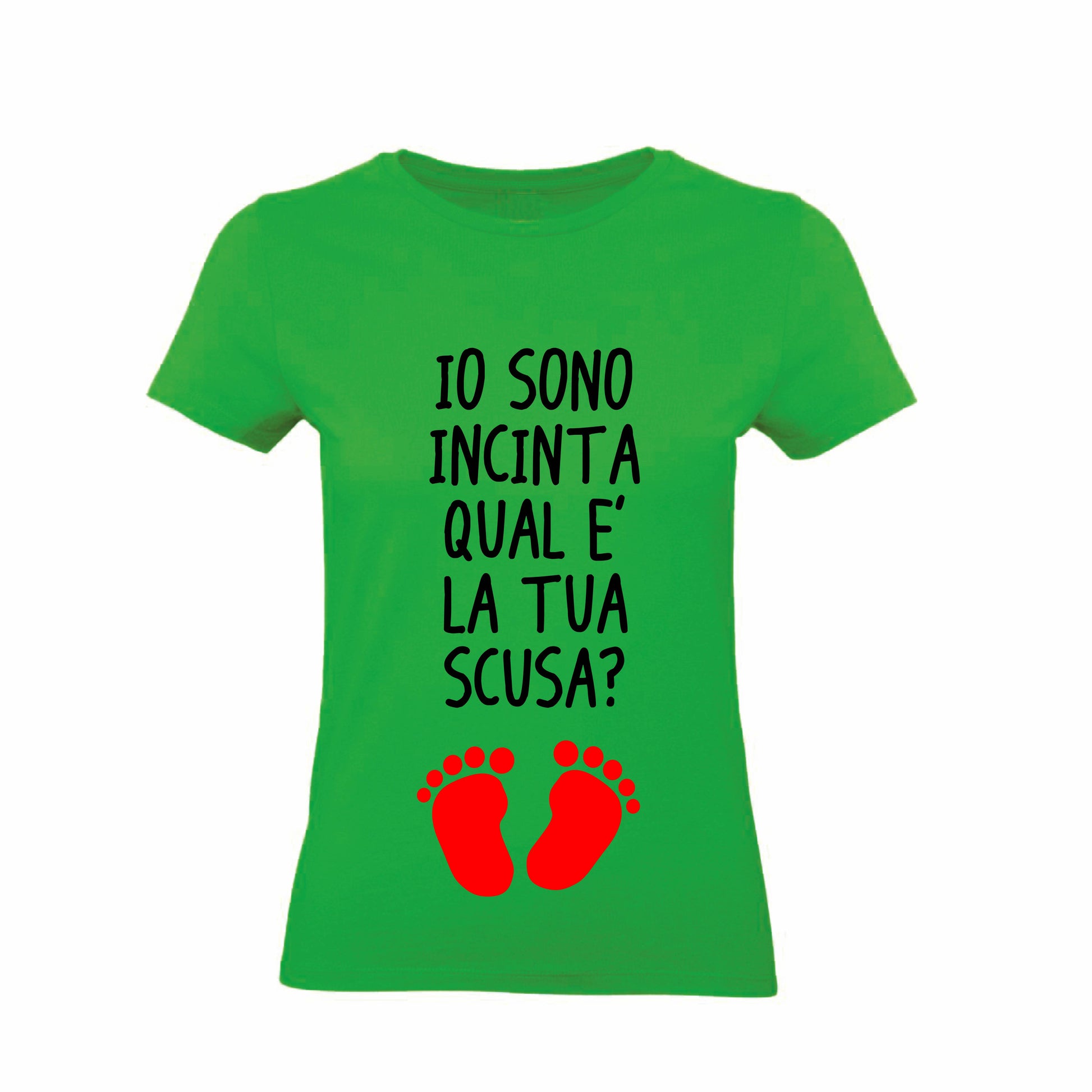 T-Shirt Uomo Donna & Bambino - IO SONO INCINTA QUAL'È LA TUA SCUSA- Maglietta Maglia Tshirt Super vestibilità Top qualità - Social Crazy