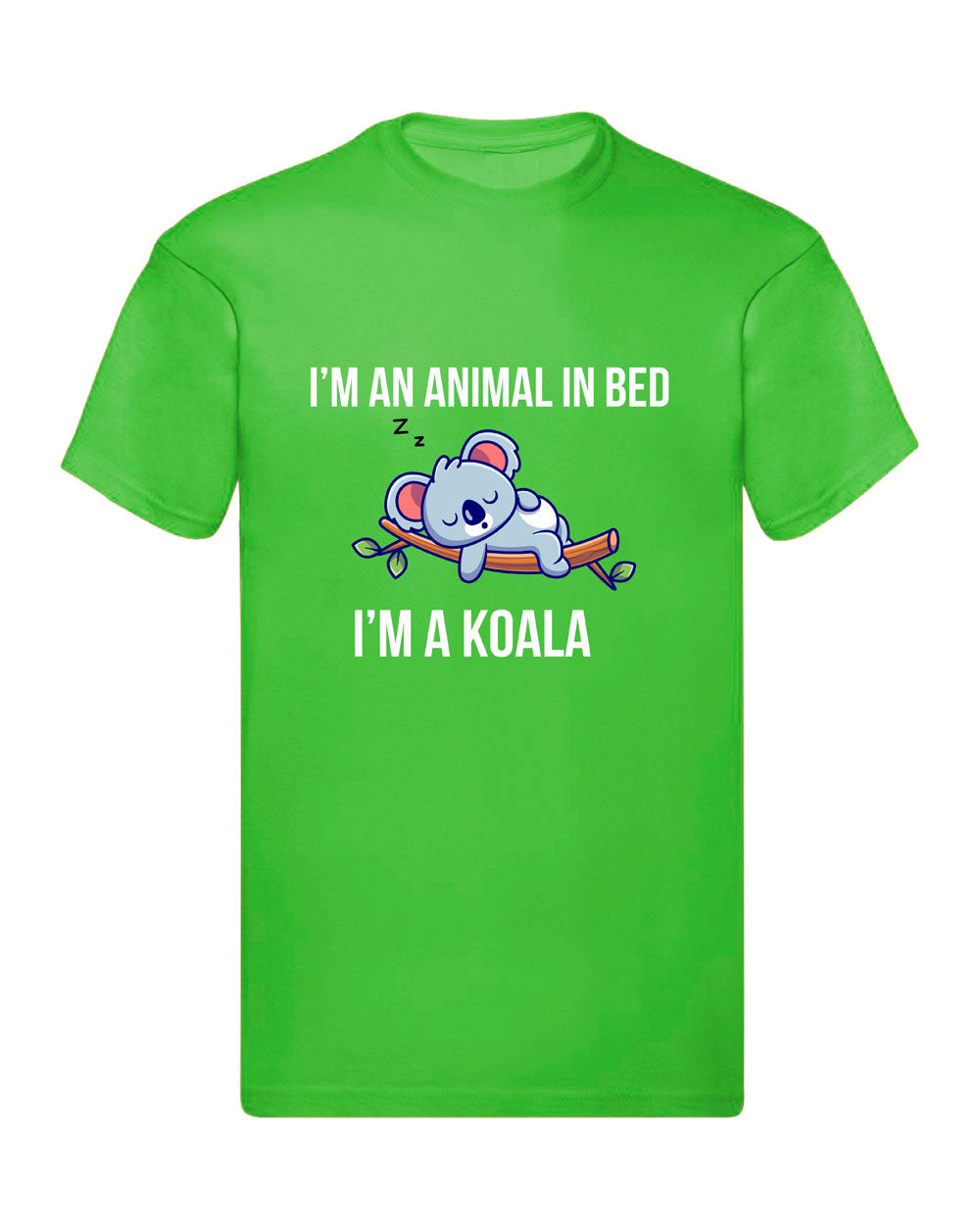 T-Shirt Uomo & Bambino - I'M AN ANIMAL IN BED - Maglietta Maglia Tshirt Super vestibilità Top qualità