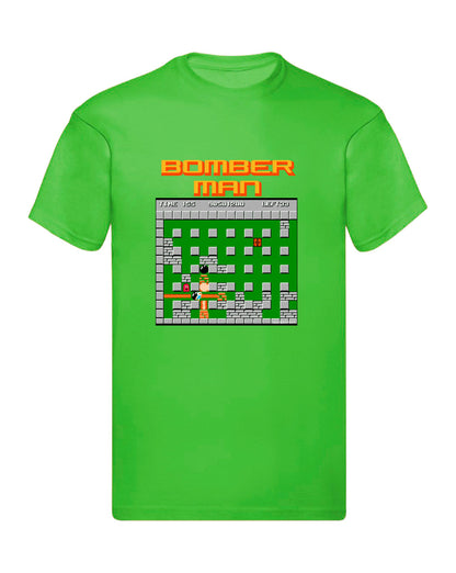 T-Shirt Uomo, Donna & Bambino - BOMBERMAN RETRÒ - Maglietta Maglia Tshirt Super vestibilità Top qualità