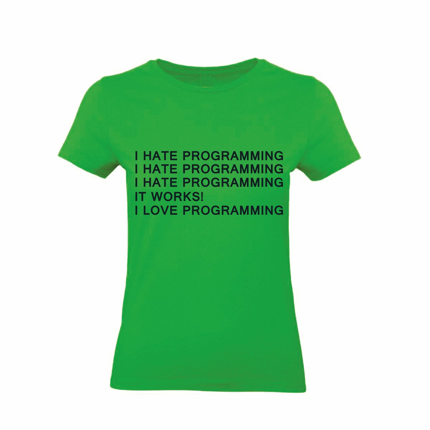 T-Shirt Uomo, Donna & Bambino - I HATE PROGRAMMING - Maglietta Maglia Tshirt Super vestibilità Top qualità - Social Crazy