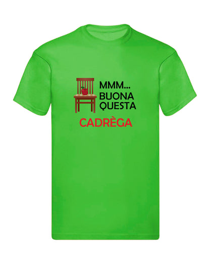 T-Shirt Uomo, Donna & Bambino - BUONA QUESTA CADREGA - Maglietta Maglia Tshirt Super vestibilità Top qualità