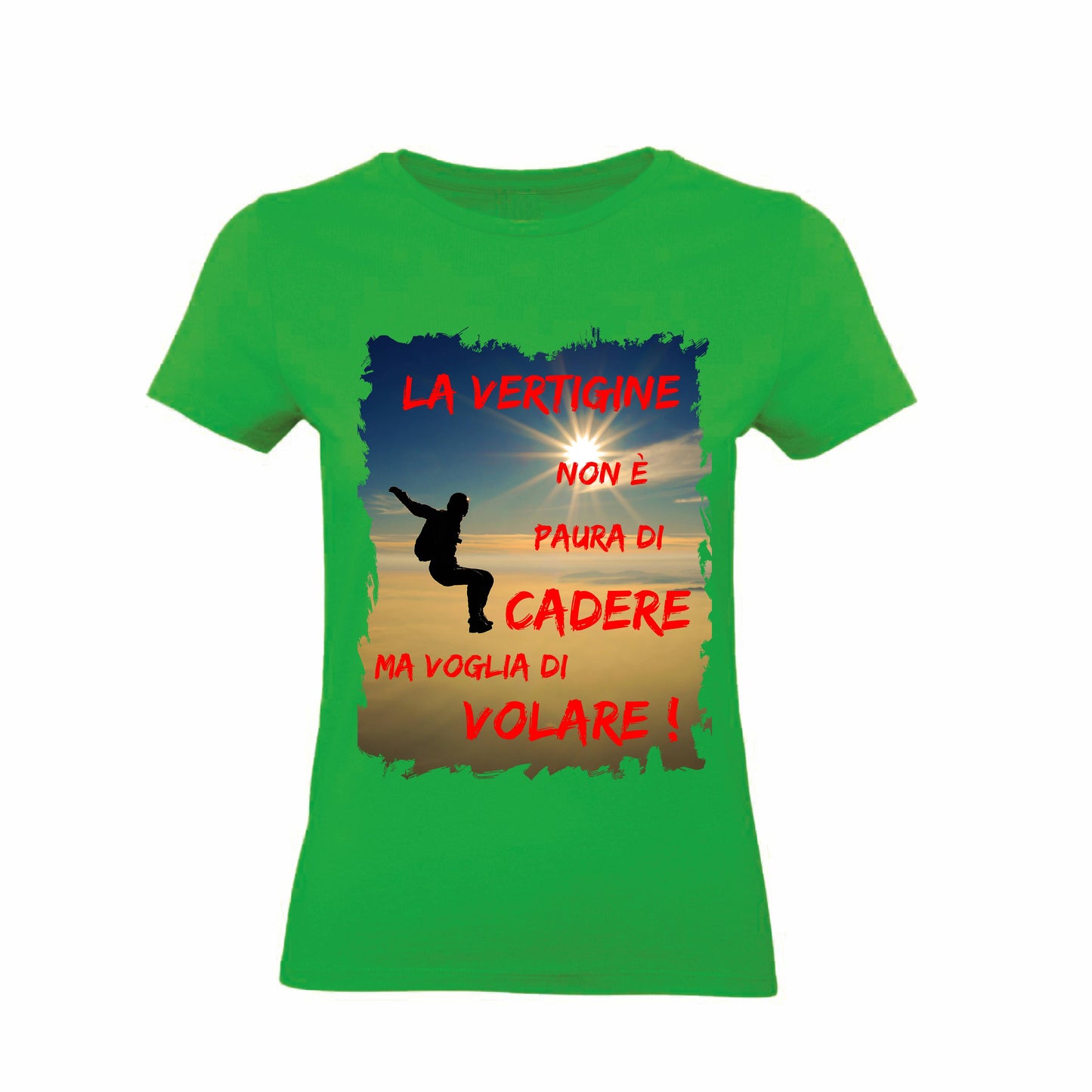 T-Shirt Uomo Donna & Bambino - LA VERTIGINE NON È PAURA DI CADERE - Maglietta Maglia Tshirt Super vestibilità Top qualità