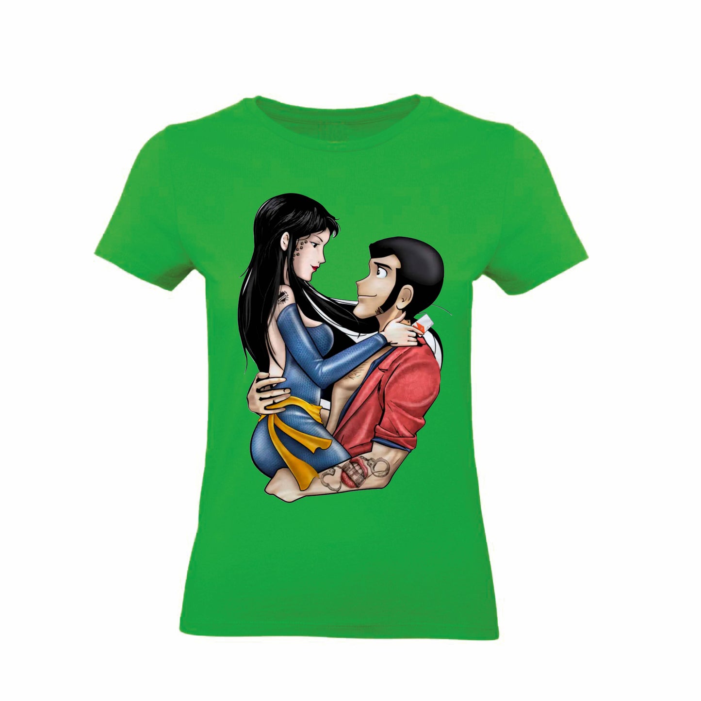 T-Shirt Uomo, Donna & Bambino - HITOMI E LUPIN - Maglietta Maglia Tshirt Super vestibilità Top qualità