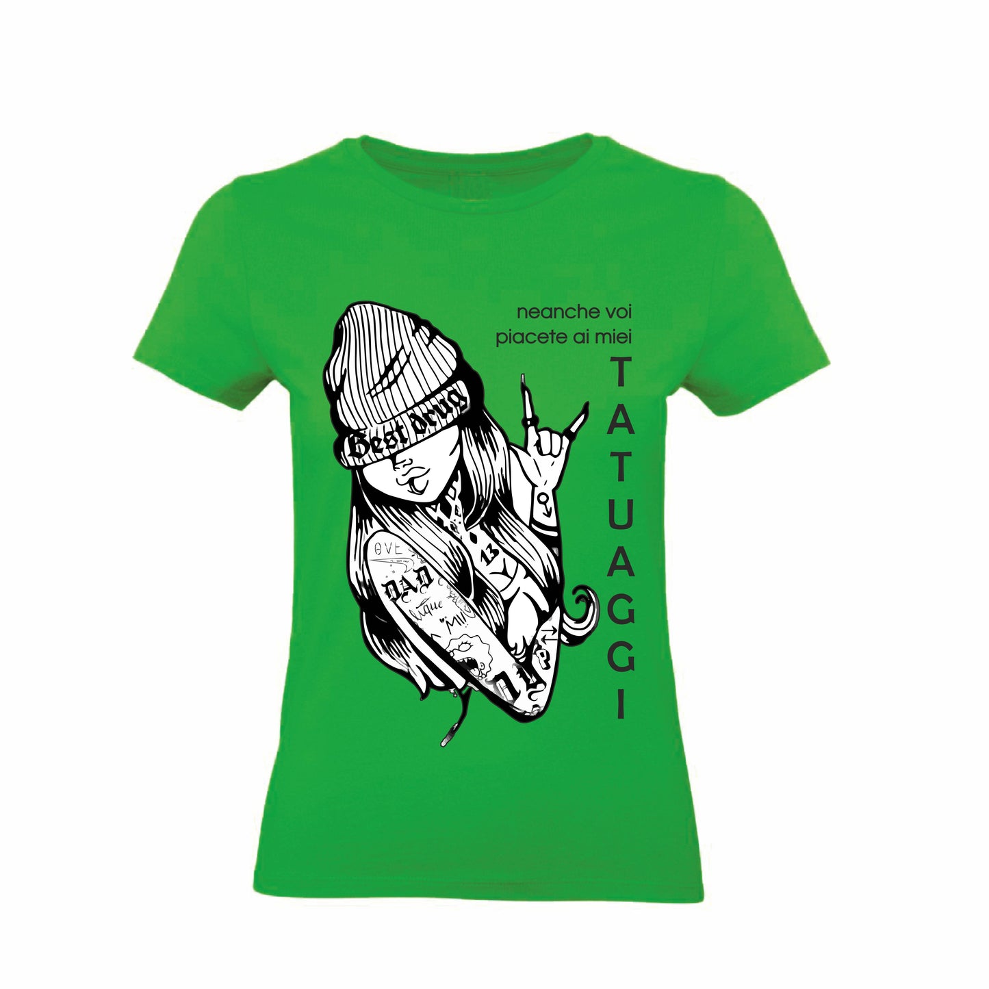 T-Shirt Donna & Bambino - NEANCHE VOI PIACETE AI MIEI TATUAGGI - Maglietta Maglia Tshirt Super vestibilità Top qualità