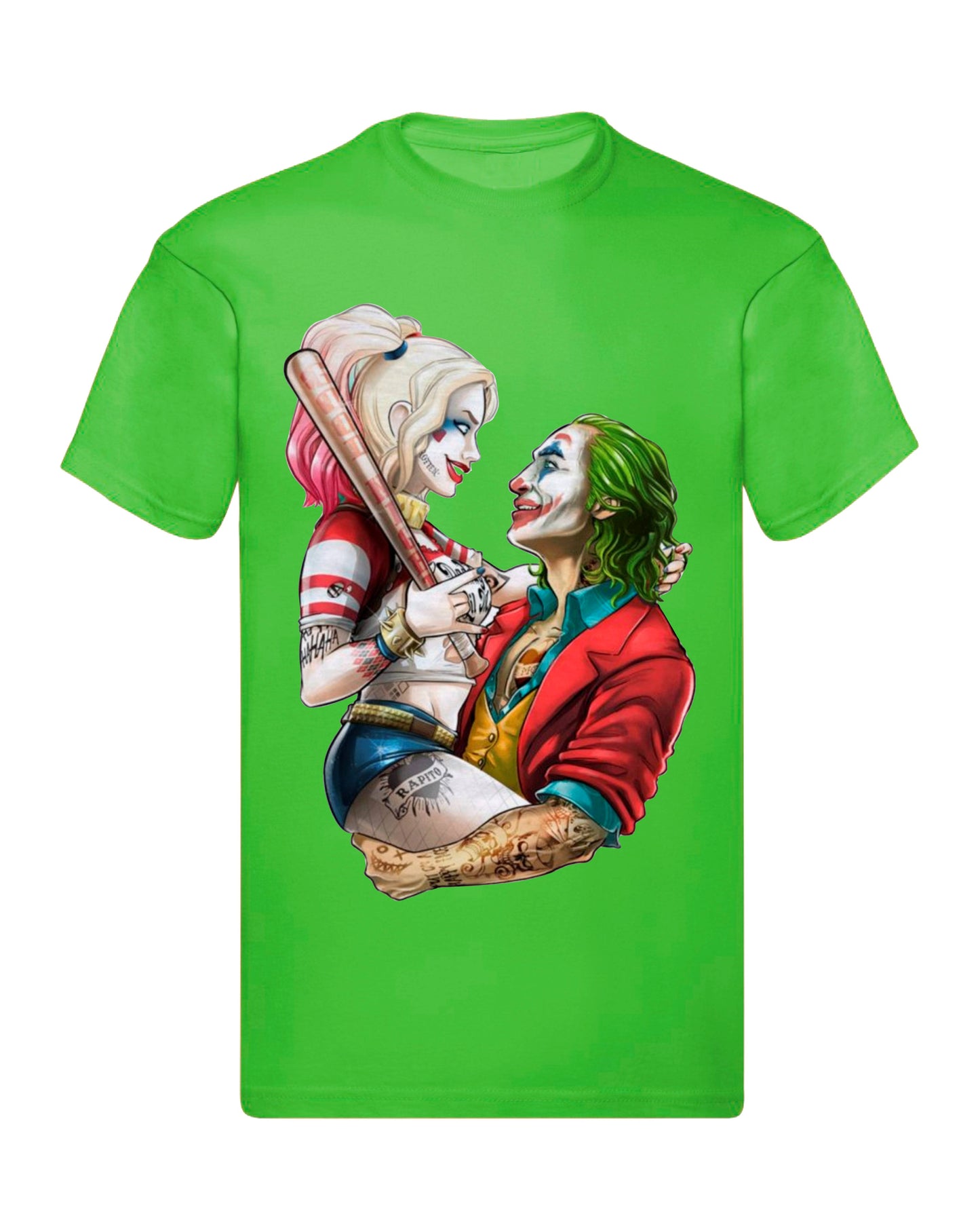 T-Shirt Uomo, Donna & Bambino - HARLEY E JOKER  - Maglietta Maglia Tshirt Super vestibilità Top qualità
