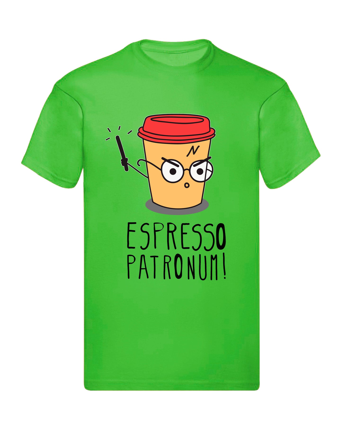 T-Shirt Uomo, Donna & Bambino - ESPRESSO PATRONUM - Maglietta Maglia Tshirt Super vestibilità Top qualità