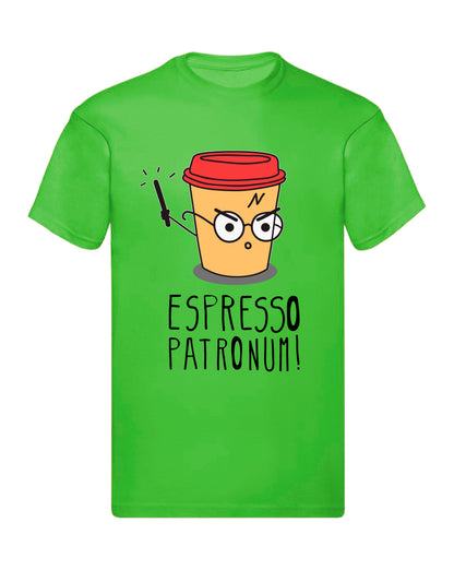 T-Shirt Uomo, Donna & Bambino - ESPRESSO PATRONUM - Maglietta Maglia Tshirt Super vestibilità Top qualità