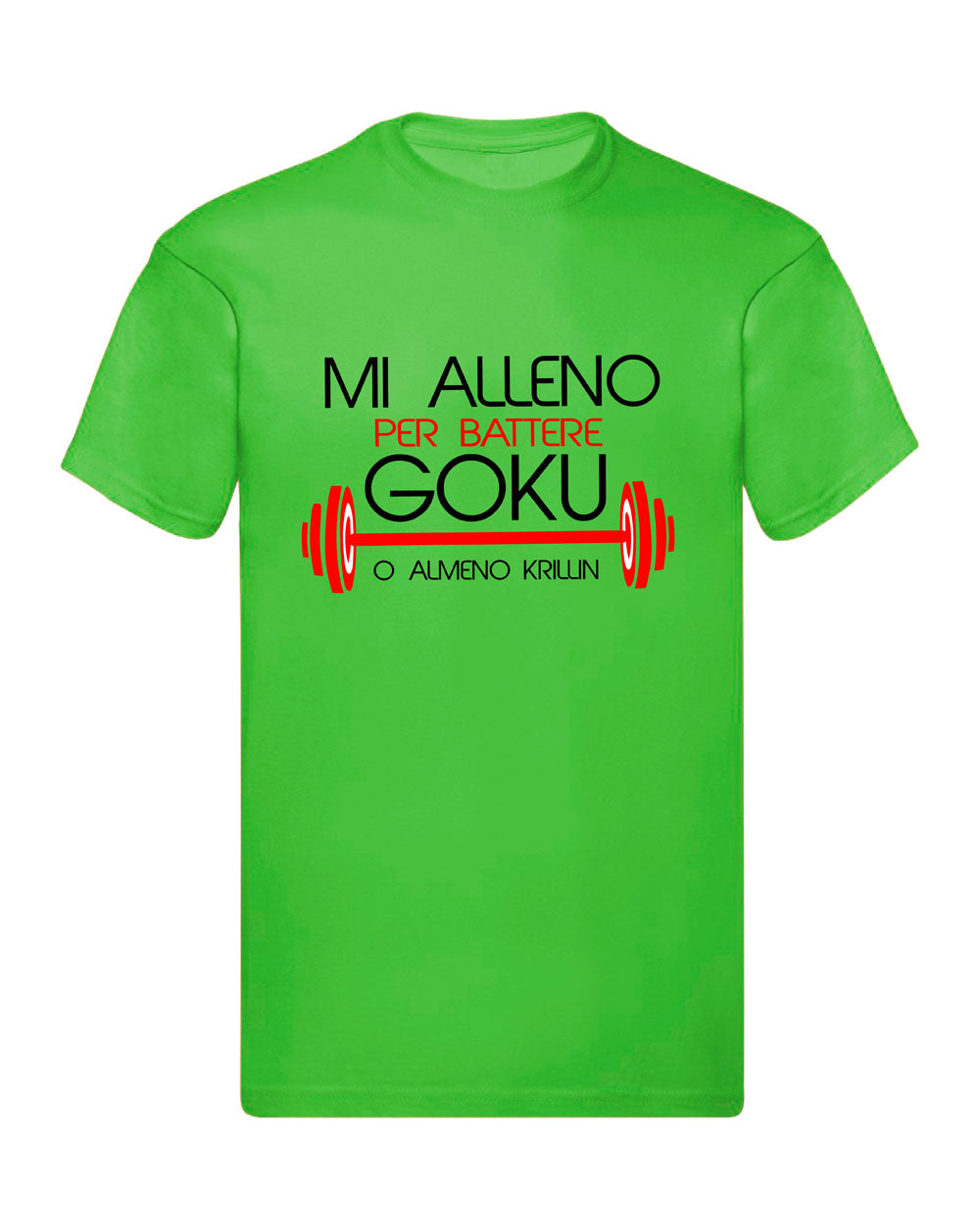 T-Shirt Uomo & Bambino - MI ALLENO PER BATTERE GOKU - Maglietta Maglia Tshirt Super vestibilità Top qualità
