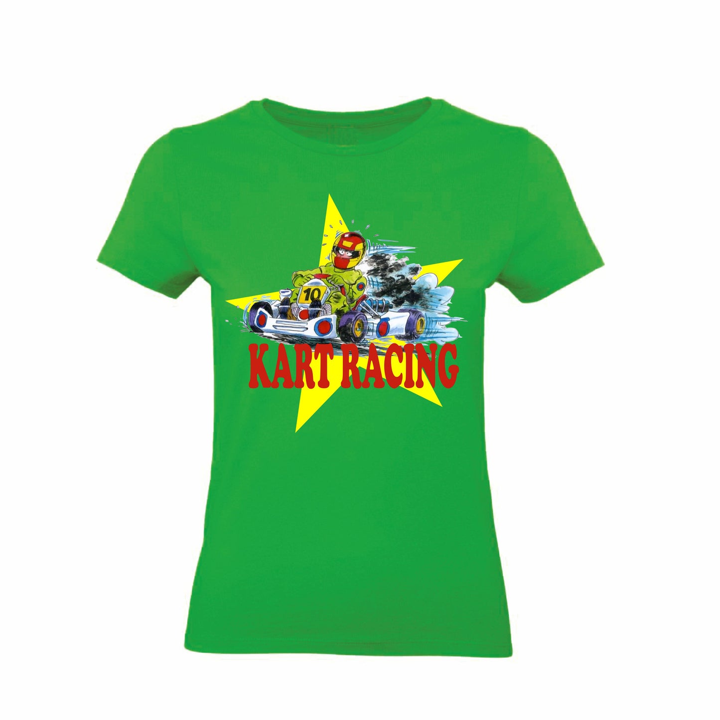 T-Shirt Uomo Donna & Bambino - KARTING RACING - Maglietta Maglia Tshirt Super vestibilità Top qualità