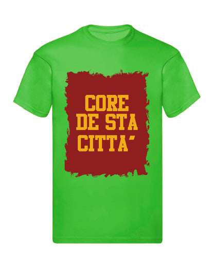 T-Shirt Uomo, Donna & Bambino - CORE DE STA CITTÀ - Maglietta Maglia Tshirt Super vestibilità Top qualità - Social Crazy