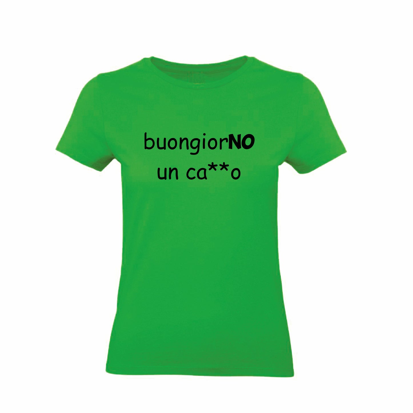 T-Shirt Uomo, Donna & Bambino - BUONGIORNO UN CAZZO - Maglietta Maglia Tshirt Super vestibilità Top qualità